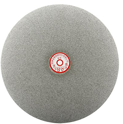 sourcingmap 300mm 12-inch Grit 80 Diamond Coated Flat Lap Disk Wheel Grinding Sanding Disc