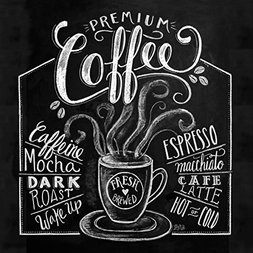 ppd Servietten Blackboard Coffee 33 x 33 cm 20 Count 3-lagig Schwarz Papiertissue Serviette