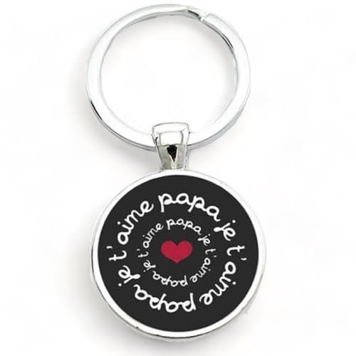 Porte-clés Je t'aime papa, Porte-clef papa, Cadeau Papa, fête des pères