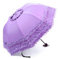 Maibar Taschenschirme Damen, Schmetterling UV-Schutz, Spitze Regenschirme Hand Sonnenschirme UV-Schutz für Frauen (Violett)