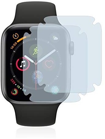BROTECT Protector Pantalla Completa para Apple Watch Series 4 (44 mm) (2 Unidades) 3D Curvo