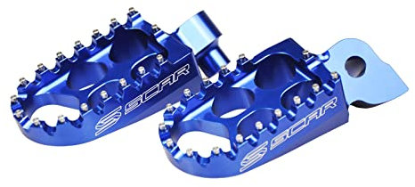 SCAR Repose cale pied Standard Compatible avec YAMAHA YZ 65 85 125 YZF 250 400 450 WRF YZ250F YZ-F TENERE700 97-22 - Bleu