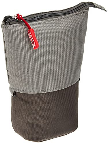 4X BRUNNEN Etui und Stiftköcher grau