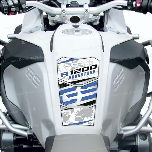 3D-Aufkleber Tankschutz kompatibel mit/Ersatz für BMW Motorrad R1200 GS Adventure 2014-2018 Tankpad