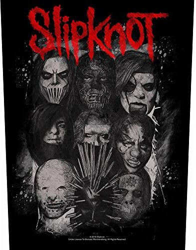 Razamataz SLIPKNOT RÜCKENAUFNÄHER BACKPATCH # 5 SPIT IT OUT 36x29cm AUFNÄHER PATCH FLICKEN