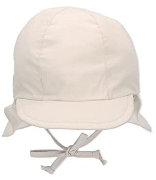 Sterntaler Jungen Schirmmütze zum Binden mit Nackenschutz Touch Sonnenhut, beige, 47