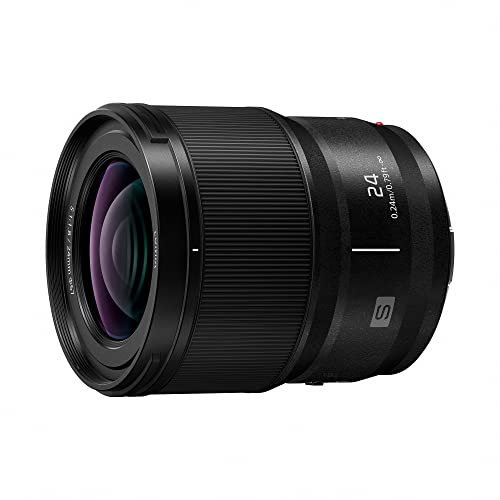Panasonic LUMIX S-S24 Objectif d'appareil Photo série S, 24 mm F1.8 à Monture L Interchangeable pour appareils Photo numériques Plein Format sans Miroir