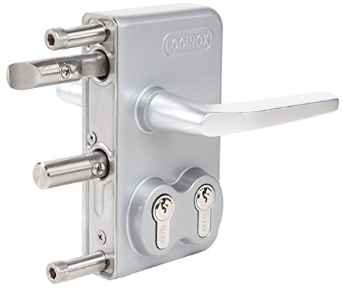 Locinox Doppelzylinderschloss 30mm Largeur Du Cadre Ldkz Argent Serrure Sécurité, Serrure de Porte Coulissante