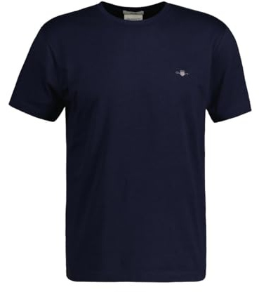 GANT Men's Slim Shield SS T-Shirt, Evening Blue, S