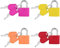 Flintronic 4PCS Mini Candado con Llave, Cerraduras de Equipaje Multicolor, Mini Cerradura de Maleta, Candado con Llaves Pequeño, Candado de Viaje para Mochila de Viaje Maleta Mochila Gimnasio