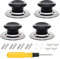 4 Pcs Pot Lid Knobs, Universal Pot Lid Top Replacement Knobs, Kitchen Cookware Universal Replacement Pan Lid Holding Handles for rival Crockpot Casserole Glass Saucepan Kettle - Heat Resistant
