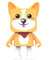 Mob - Dancing Animals Bluetooth-Lautsprecher - Tanzbarer Lautsprecher mit 3W Leistung - Drahtlose Verbindung - Freisprecheinrichtung (Corgi)