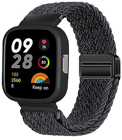 Cinturino in nylon per Xiaomi Redmi Watch 2 Lite, cinturino magnetico, cinturino di ricambio elastico regolabile con Redmi Watch 2 Lite (11, Watch)