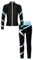 Jowowha Mädchen Trainingsanzug Sport Set Eiskunstlauf Anzug Langarm Sweatjacke + Hose Sport Leggings Yoga Gymnastik Turnen Eislaufen Tanzkleidung Hell Blau 170-176