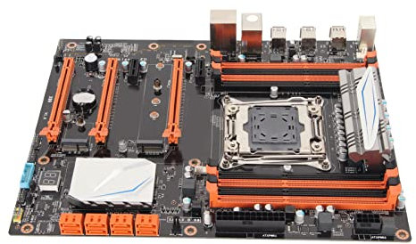 Haofy Scheda Madre, Scheda Madre PC con 8 Slot DDR3 7.1 Traccia LGA 2011 per Giochi