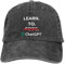 Baseballkappe Snapback Sonnenhut Washed Herren Baseball Cap Learn to Code Trucker Snapback Caps Papa Hut Golf Hüte Männer Frauen