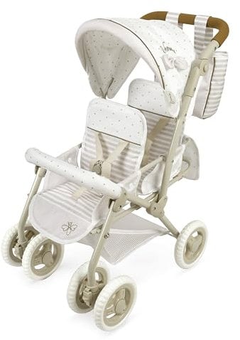 Puppen-Wagen faltbaren Zwillingspuppenstuhl Verona DeCuevas 90378