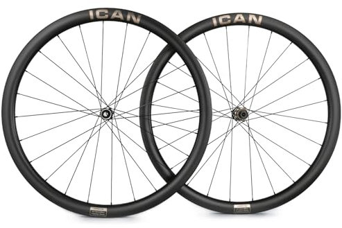 ICAN AERO 38 Disc 1325 g Carbon Disc Rennrad Laufradsatz 21 mm Innenbreite Sapim CX-Ray Speichen Shiman0 10/11 Speed Freehub