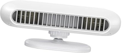 Colcolo Tragbarer Flügelloser Ventilator, Desktop-USB-Ladeventilator, 360 Grad drehbarer Ventilator, Leiser Tischventilator, Mini-Lüfter fürs Auto, Geeignet für Autos, Nutzfahrzeugen, Bussen, Weiß