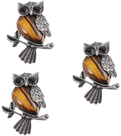 GALPADA 3stücke Kreative Eule Brosche Aus Kristall Für Damen Modische Anstecknadel Elegante Bekleidungsaccessoires Für Hochzeiten Und Partys