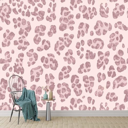 Leopard Animal Print Wall Mural 150 x 105 cm Jungle Safari Photo Wallpaper for Boys' Bedroom Living Room Playroom Nursery Teen Room Kids' Wall Art Decor