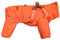 BT Bear Hundegeschirr-Regenmantel, verstellbare 4 Beine, Hunde-Regenjacke mit Geschirr, reflektierender Overall, Regenmantel, wasserdichter Hunde-Regenmantel für kleine Hunde, Orange, Größe L