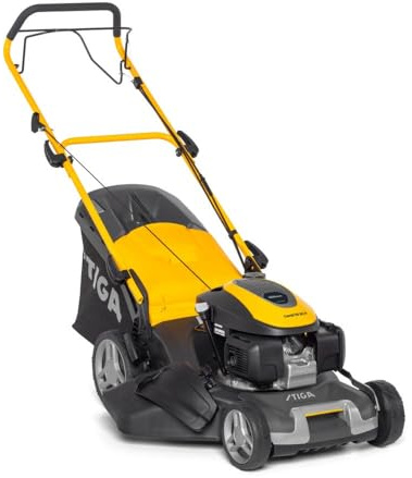STIGA Combi 50 SQ H Benzin-Rasenmäher, 167 cc, 48 cm – 70 l Grasfangkorb, Zentrale Einstellung – Rasenflächen bis 1.600 m²