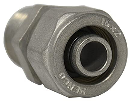 Henco - Raccord Multicouche à compression - Raccord Multicouche à compression Ø16x2,0 - Droit Mâle 1/2 (15/21) - Henco