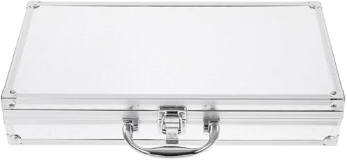 ibasenice Herren Aluminium Aktentasche Aluminiumkoffer Für Werkzeuge Aufbewahrungsbox Schloss