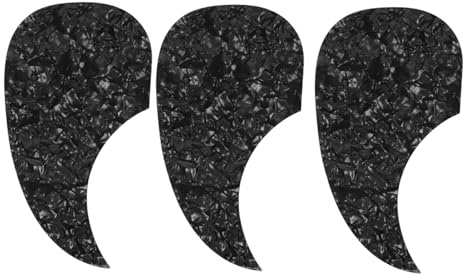 Giwnhvx 3pcs Acoustic Guitar Pickguard Self-Adhesive Pick Guard Plate Comma Shape for Classical Acoustic Guitar Part,