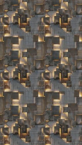 Livingwalls Hot Spots Abstract Photo Wallpaper 1,59 m x 2,80 m - Brown, Yellow, Grey - Graphic Wallpaper - 790160