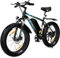 HITWAY E Bike Elektrofahrrad E-Mountainbike, 26 3.0/4.0 Breiten Reifen E-Fahrrad, Pedelec, 250W Motor 48V15Ah abnehmbaren akku, 7 Gänge ebike, Reichweite bis zu 45-80km