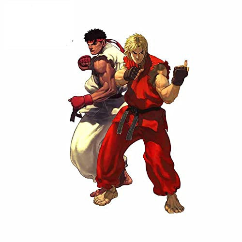 13 cm x 8,6 cm für Ryu und Ken Vinyl Auto Aufkleber Persönlichkeit Motorrad Surfbrett Fenster