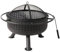 Braciere da esterno con griglia, ciotola rotonda da 67,5 cm, griglia antiaderente, barbecue portatile per giardino, campeggio