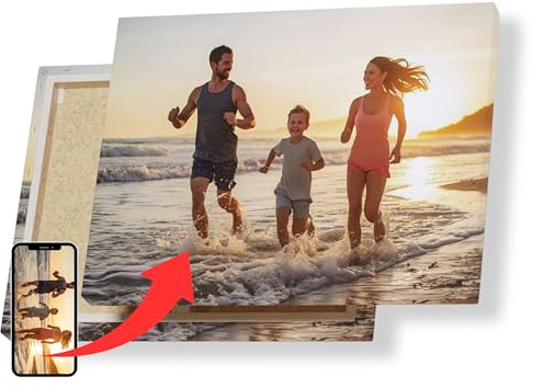 Ihr Foto auf Leinwand, Querformat 20 x 30 cm bis 80 x 120 cm, Leinwandbild, Fotoleinwand, Leinwand druck, Leinwanddruck, Canvas Print, Bild auf Leinwand, Foto Leinwand personalisiert, Foto Geschenk
