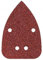 wolfcraft 10 Haft-Schleifblätter für Holz und Metall 96 x 136 mm I 1757000 I Körnung 80 I für Multischleifer, Dreieckschleifer, gelocht zur Staubabsaugung