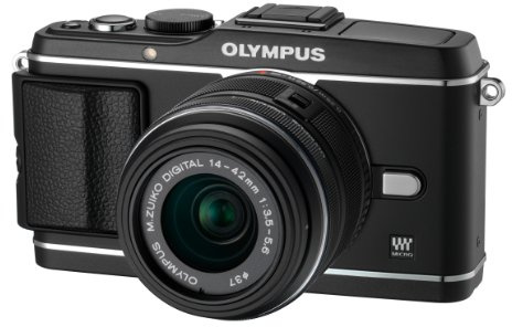 Olympus E-P3 Kit Compact hybride 12,3 Mpix Noir + objectifs EZ-M1442 II R