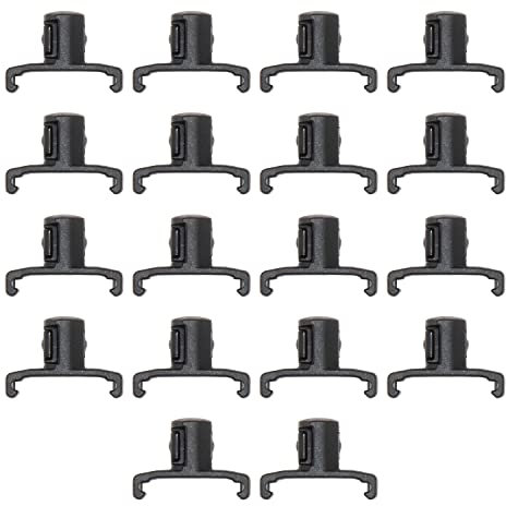 Ernst Manufacturing 3/8-Inch Dura-Pro Twist Lock Socket Clips, 15-Pack, Black - 8441