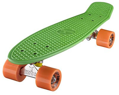 Ridge Retro Cruiser Skate 22 pulgadas Skateboard 58cm verde / naranja
