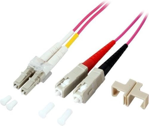 EFB Elektronik Duplex Jumper LC-SC 50/125,OM4,LSZH,Erika violett,2.0mm,10m
