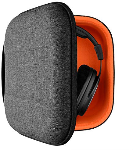 Geekria Shield Headphones Case Compatible with Sony PS4, INZONE H3/H5/H7/H9, Replacement Extra Hard Shell Travel Carrying Bag with Cable Storage (Dark Grey)