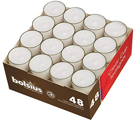 Bolsius Teelicht 48er Packung im PC-Cup 8 h