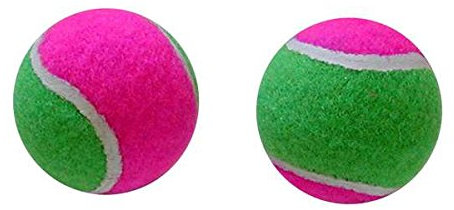 BLUE SKY - Tennisbälle Scratch - Schlägerspiel - Scratch Ball - 040787 - Grün - Klettverschluss - Kinder Spielzeug - körperliche Aktivität - 4 cm - Ab 3 Jahren