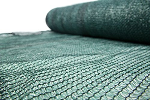 Unbekannt Schattiernetz 55% 60g/m2 Schattiergewebe Sonnenschutz Zaunblende 6 Größen (1,5x25m)