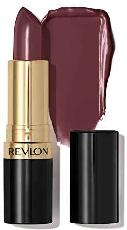 Revlon Super Lustrous Lippenstift, hochwirksame Lippenfarbe mit feuchtigkeitsspendender, cremiger Formel, angereichert mit Vitamin E und Avocadoöl in Pflaume/Beere, Lila (Naughty Plum (045))