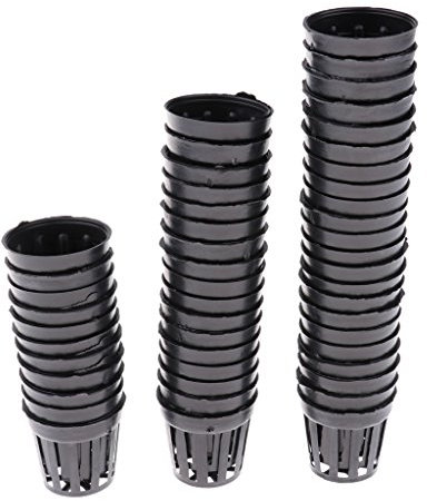 Sharplace 50pcs Pflanzkorb Pflanzhilfe Wasserpflanzen Korb Set, für Gartenteiche unf Fischteiche, S/M, S
