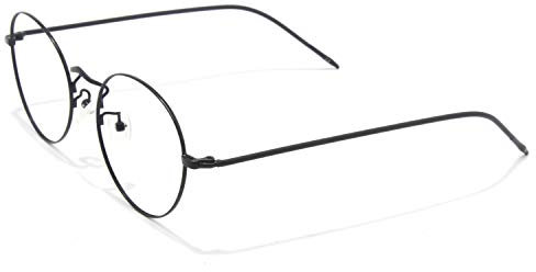 CGID runde gefälschte Brille für Männer Frauen Brille Rahmen Metallrahmen UV-Schutz