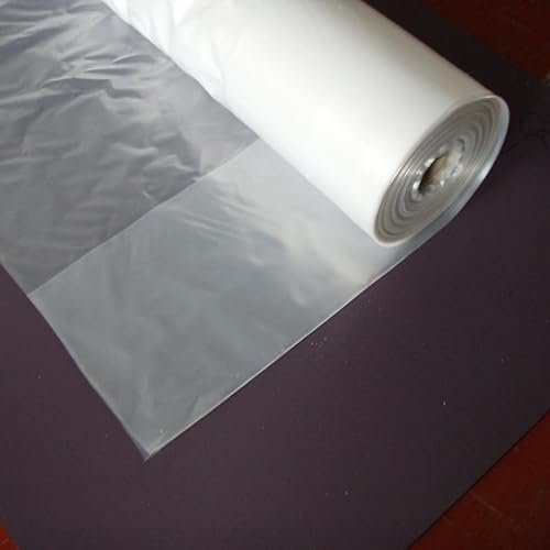 Bonerva Plástico Invernadero en Rollo | Plástico Transparente | Plástico agrícola | Plástico Protector de Plantas o Muebles (300 galgas - Rollo 4 x 50 m (200 m2))