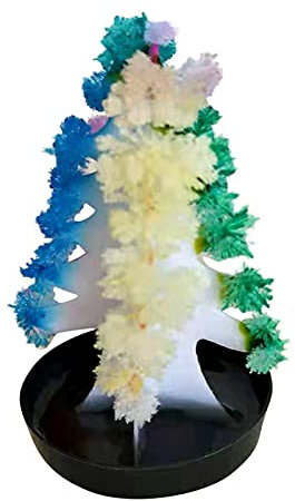 WENDAO Magisch Wachsender Weihnachtsbaum Künstlicher Tannenbaum mit Holzsockel Weihnachtsbaum DIY Christbaum für Weihnachtsdekoration Tischdeko Christmas Magic Wachsender Baum Set (Multicolor)