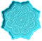K-MANYU Epoxidharz Resin Formen Silikonform Gießform Epoxy Silicone Moulds, Mandala Untersetzer Form Runde Tablett Tasse Matte Gießen DIY Handwerk Heimtextilien Machen Werkzeug, M